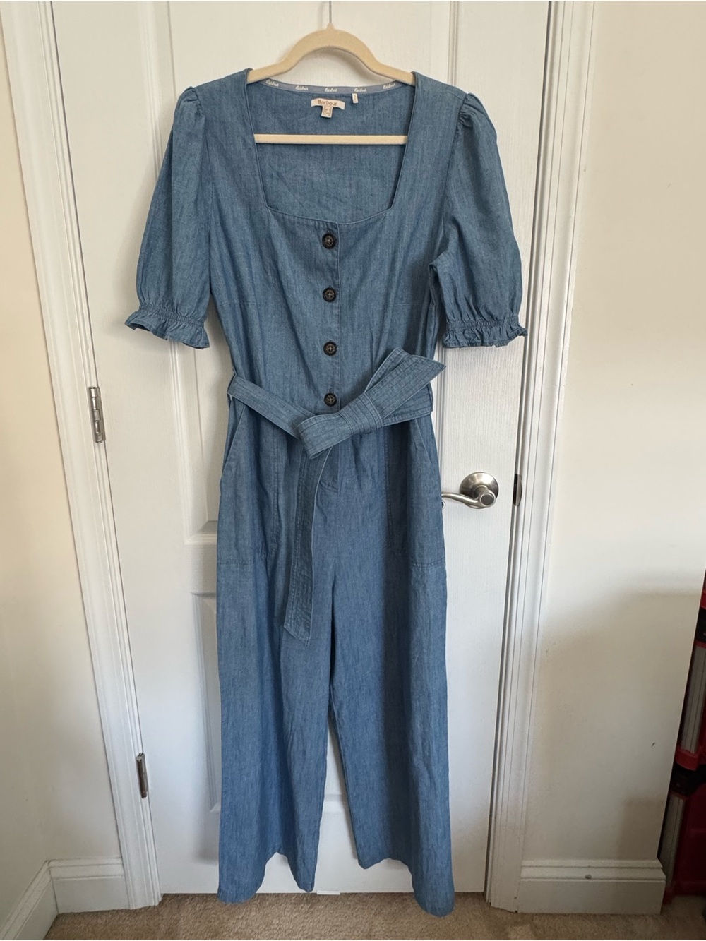 Barbour Chambray/Denim Jumpsuit